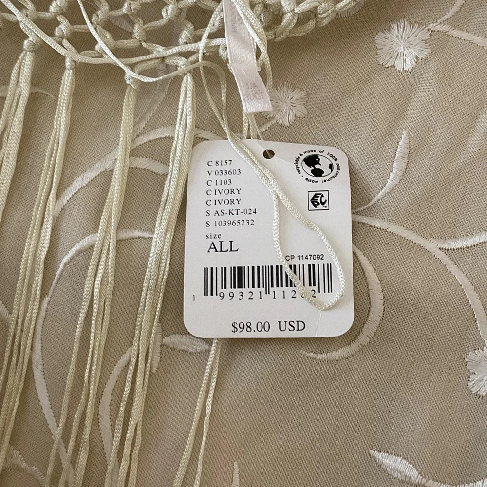 Free People London Nights Piano Duster in Ivory NWT OS